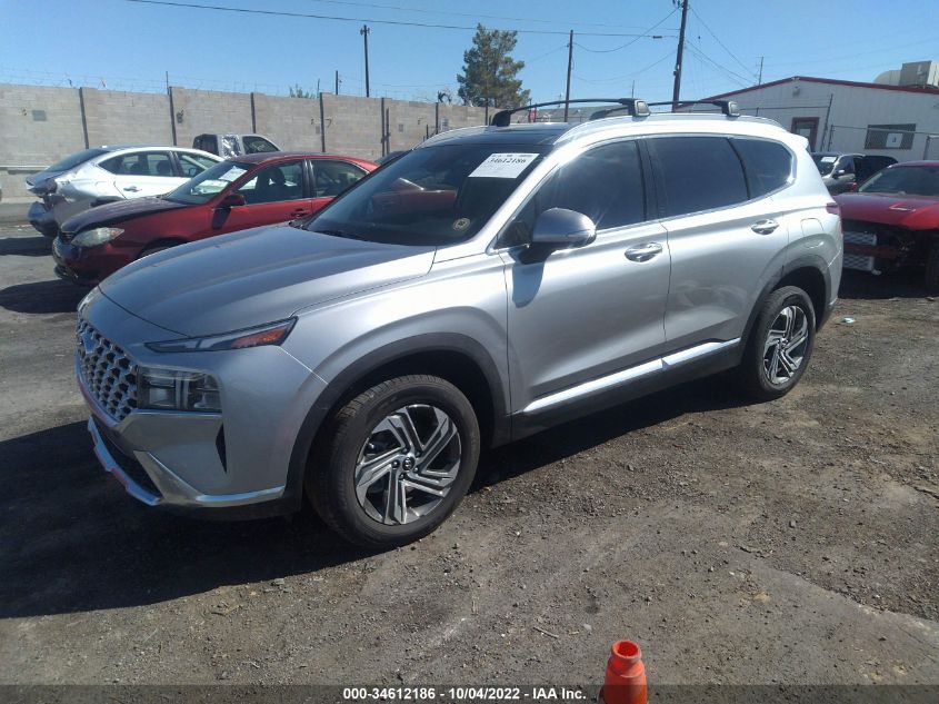 2022 HYUNDAI SANTA FE SEL VIN: 5NMS3DAJ4NH475544
