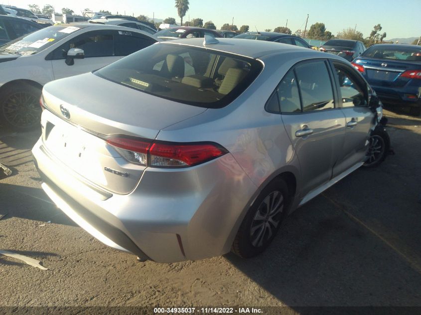 2021 TOYOTA COROLLA HYBRID LE VIN: JTDEAMDE0MJ020524