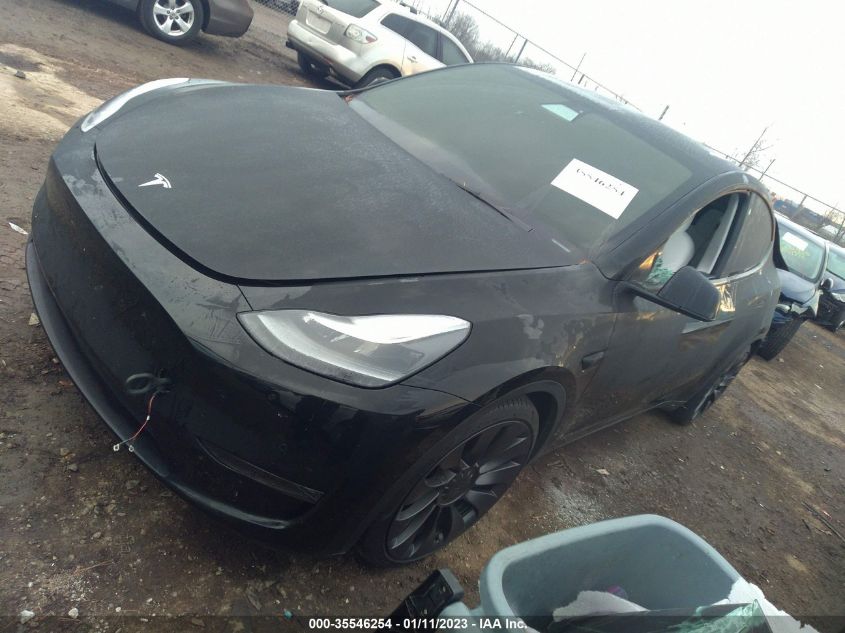 2021 TESLA MODEL Y PERFORMANCE VIN: 5YJYGDEF6MF178487