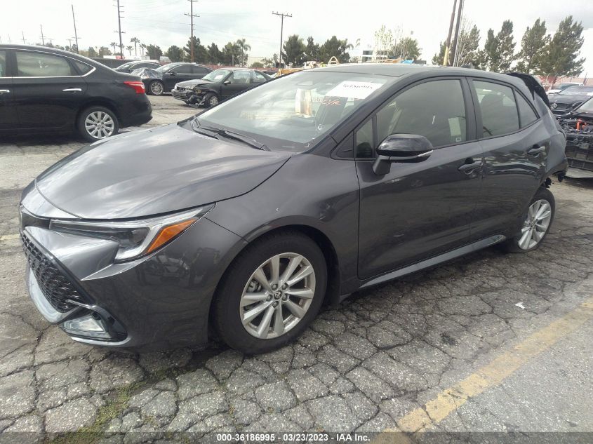 2023 TOYOTA COROLLA HATCHBACK SE VIN: JTND4MBE7P3197825
