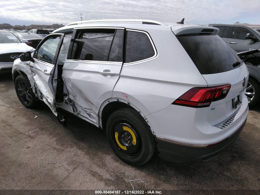 2022 VOLKSWAGEN TIGUAN SE VIN: 3VV3B7AX8NM167157