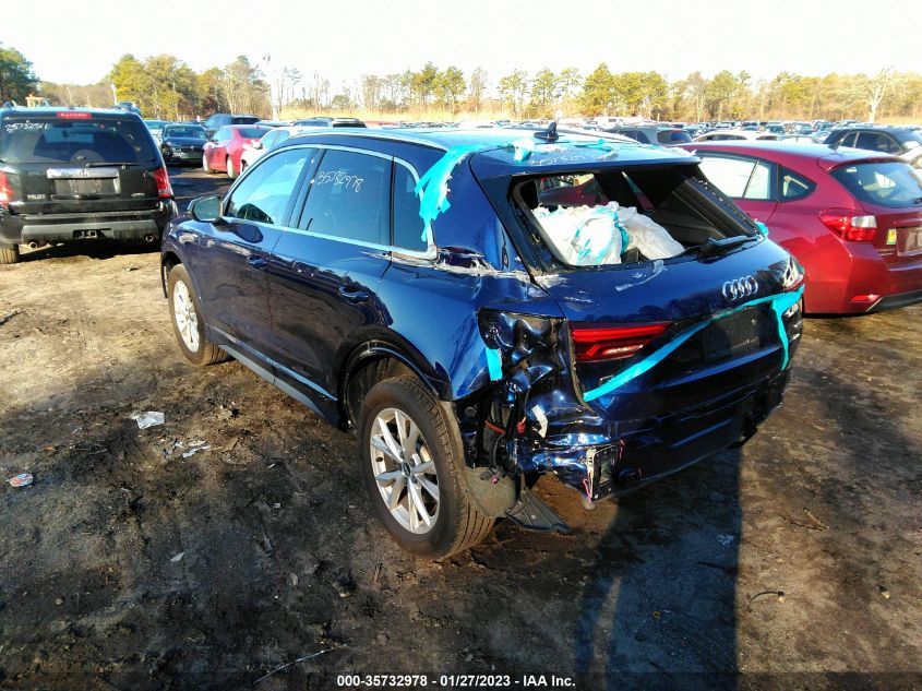 2021 AUDI Q3 S LINE PREMIUM VIN: WA1DECF35M1026125