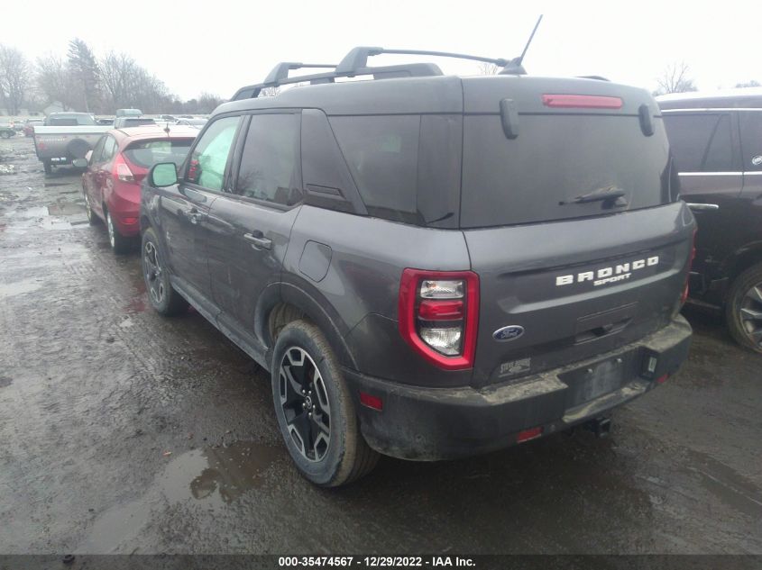 2021 FORD BRONCO SPORT OUTER BANKS VIN: 3FMCR9C64MRA45273