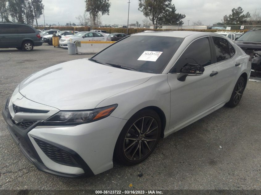2022 TOYOTA CAMRY SE VIN: 4T1G11AK8NU038010