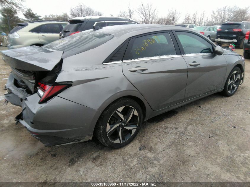 2021 HYUNDAI ELANTRA HYBRID LIMITED VIN: KMHLN4AJ9MU007049