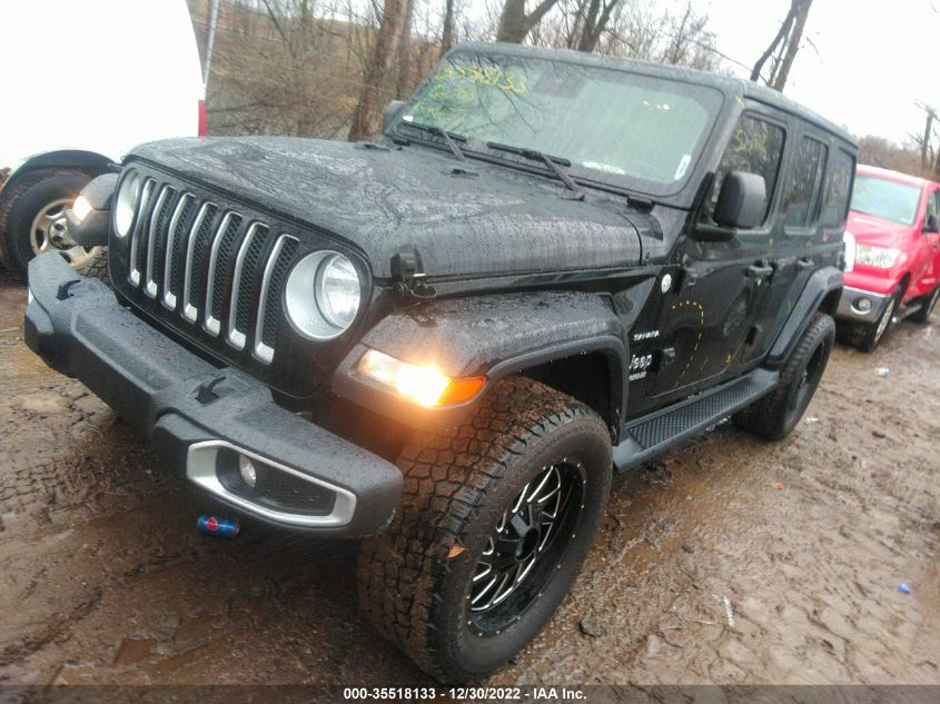 2021 JEEP WRANGLER UNLIMITED SAHARA VIN: 1C4HJXEN7MW523998