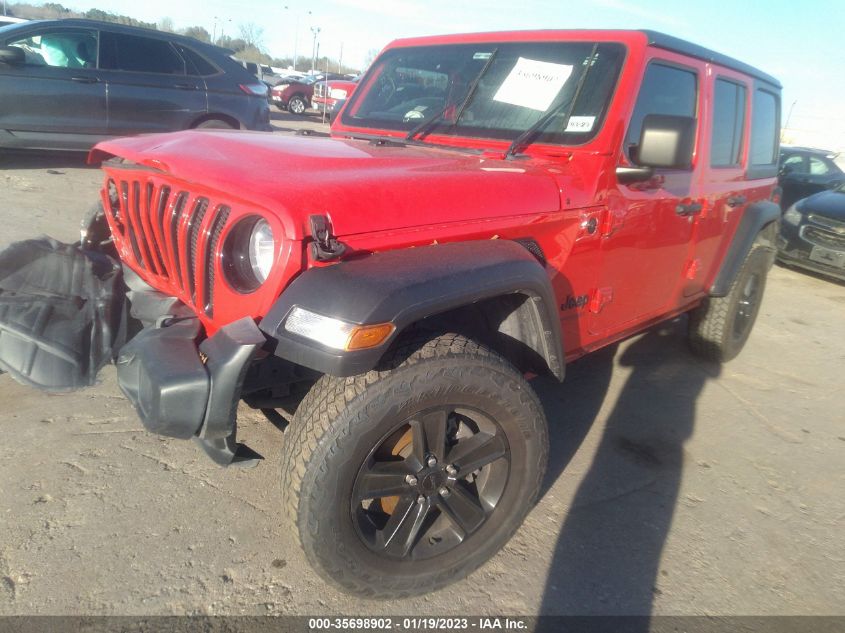 2021 JEEP WRANGLER UNLIMITED SPORT ALTITUDE VIN: 1C4HJXDN8MW680389