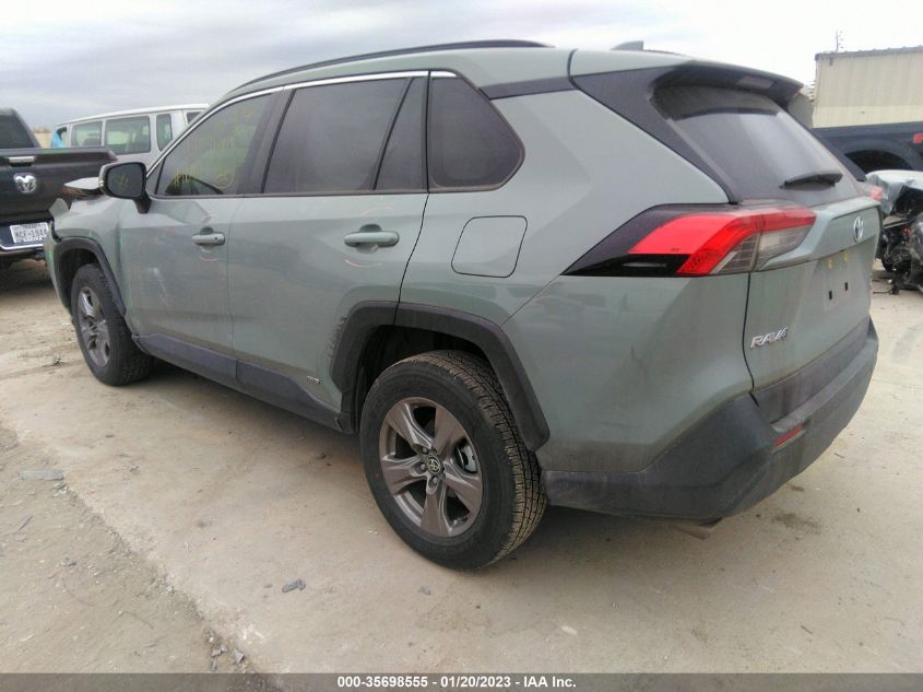 2022 TOYOTA RAV4 HYBRID XLE VIN: JTMRWRFV6ND143581