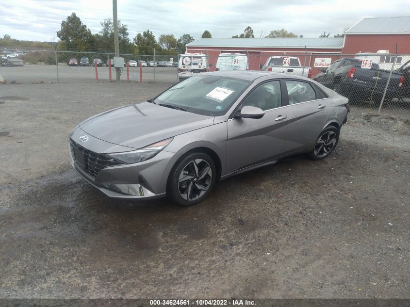 2021 HYUNDAI ELANTRA HYBRID LIMITED VIN: KMHLN4AJ1MU011225