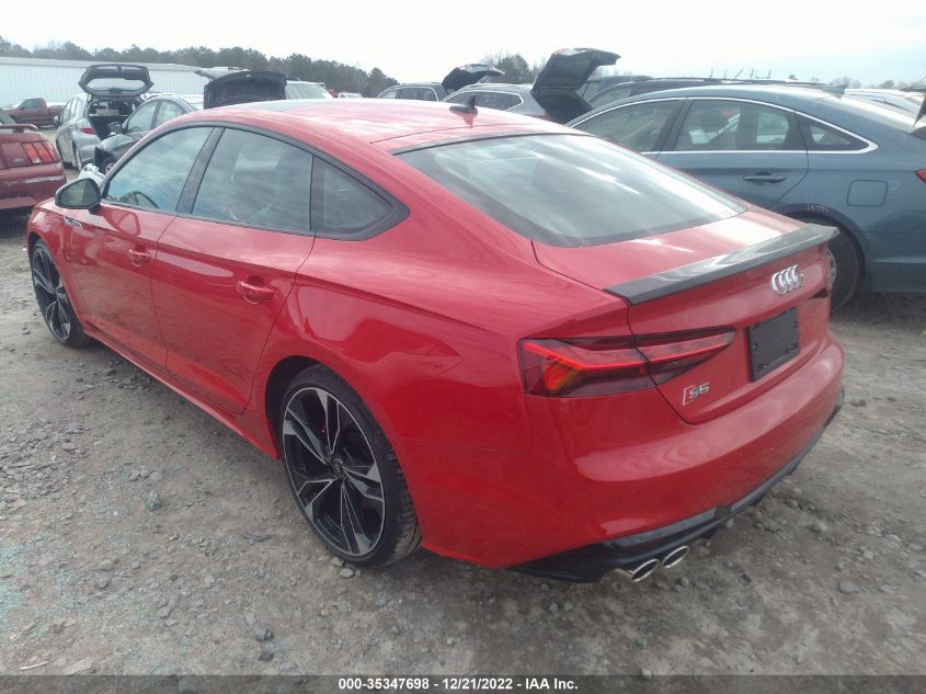 2021 AUDI S5 SPORTBACK PREMIUM PLUS VIN: WAUC4CF51MA042132