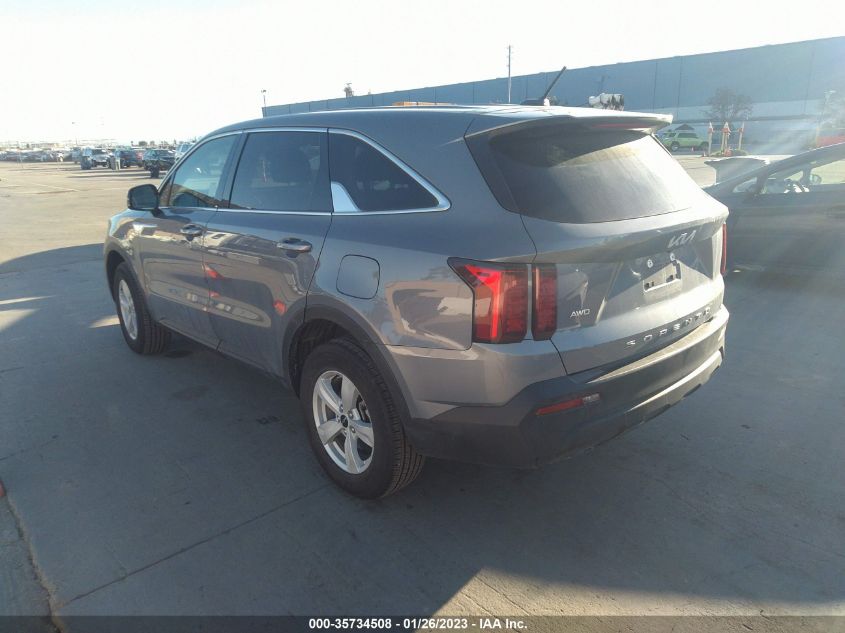 2022 KIA SORENTO LX VIN: 5XYRGDLC8NG097966