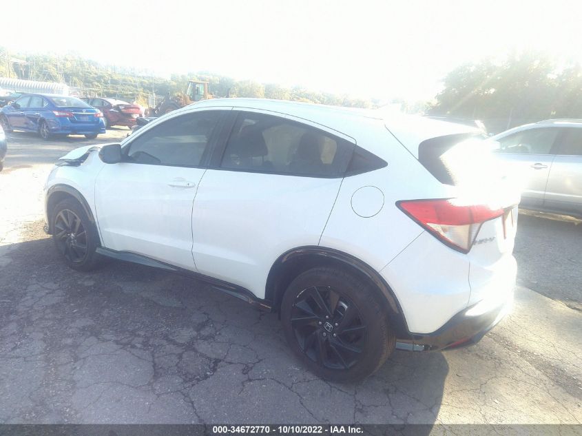 2022 HONDA HR-V SPORT VIN: 3CZRU6H17NM710720
