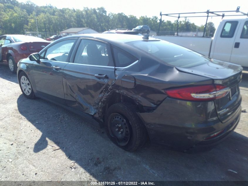 2020 FORD FUSION S VIN: 3FA6P0G73LR144080