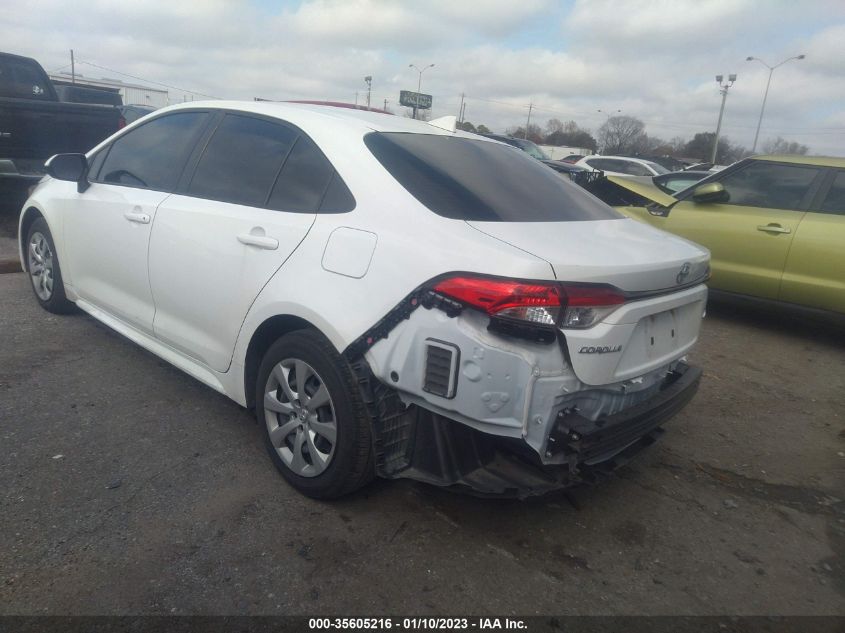 2021 TOYOTA COROLLA LE VIN: JTDEPMAE9MJ161000