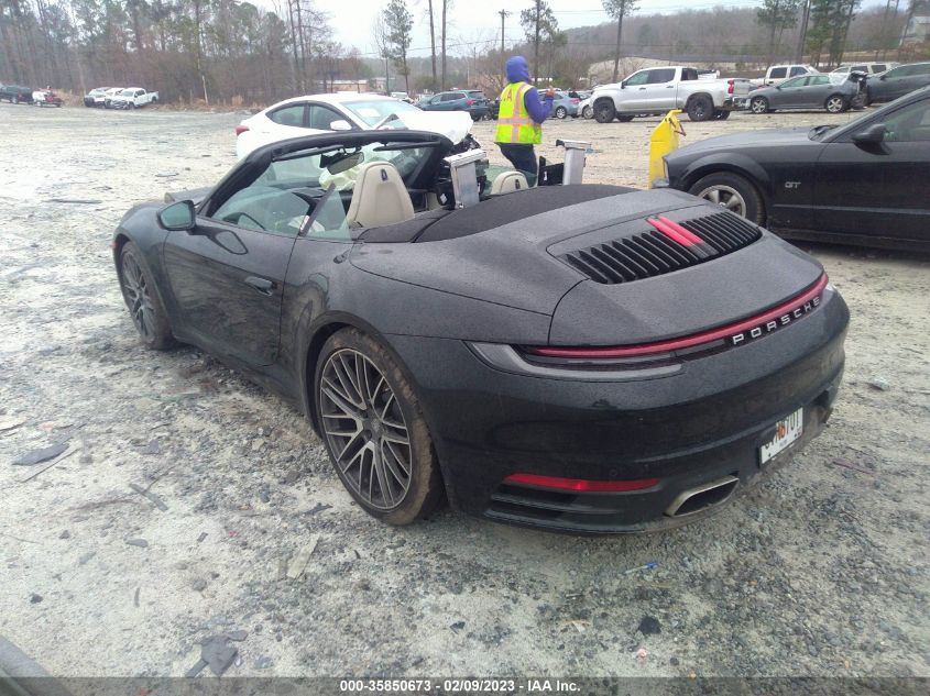 2022 PORSCHE 911 CARRERA VIN: WP0CA2A91NS236820
