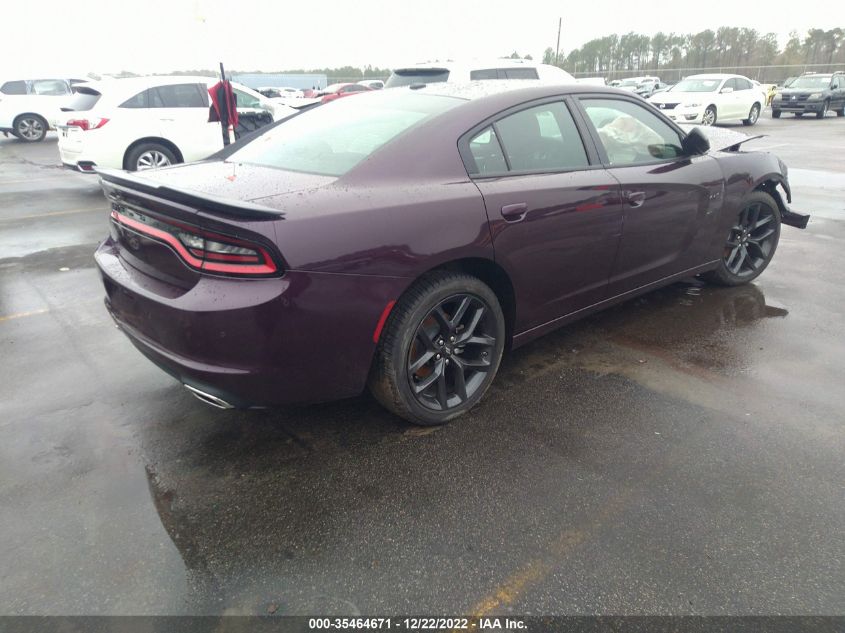 2022 DODGE CHARGER SXT VIN: 2C3CDXBG2NH220607