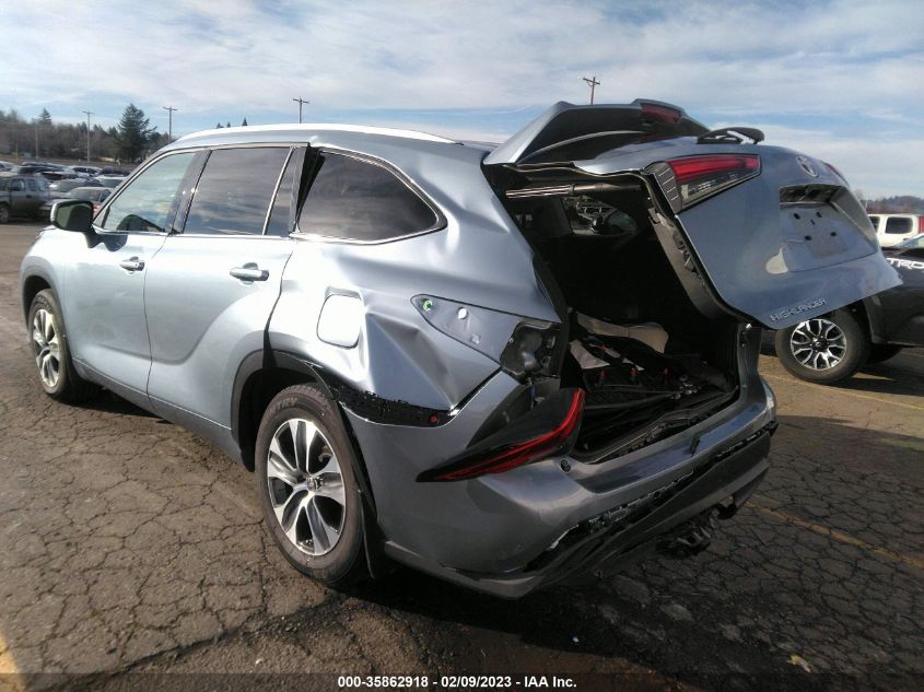 2022 TOYOTA HIGHLANDER HYBRID VIN: 5TDHBRCH7NS097558
