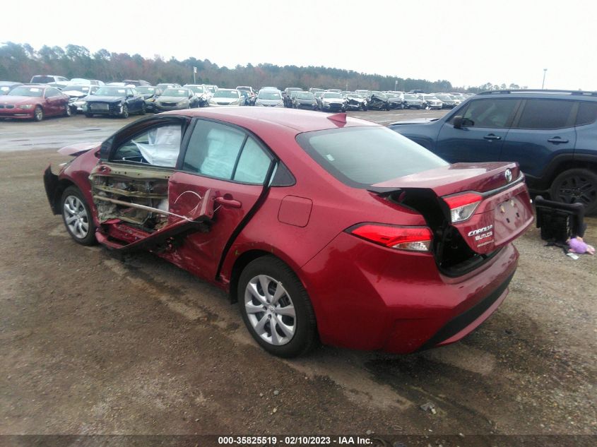 2022 TOYOTA COROLLA LE VIN: 5YFEPMAE9NP325925