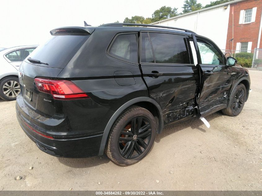 2022 VOLKSWAGEN TIGUAN SE R-LINE BLACK VIN: 3VV8B7AX3NM024624