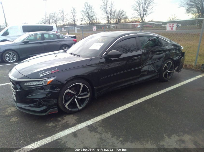 2021 HONDA ACCORD SEDAN SPORT VIN: 1HGCV2F37MA018931