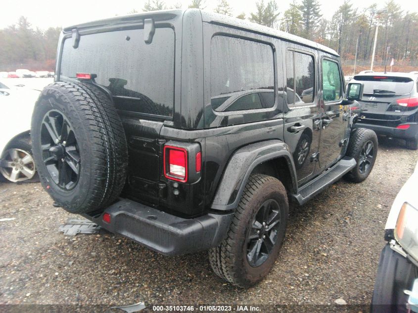 2021 JEEP WRANGLER UNLIMITED SAHARA ALTITUDE VIN: 1C4HJXEN3MW867389
