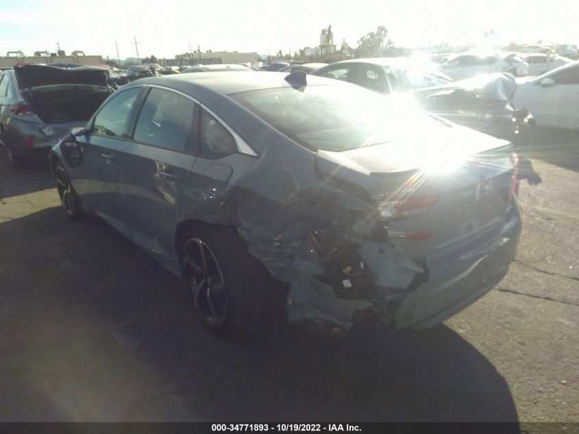 2021 HONDA ACCORD SEDAN SPORT VIN: 1HGCV1F39MA102064