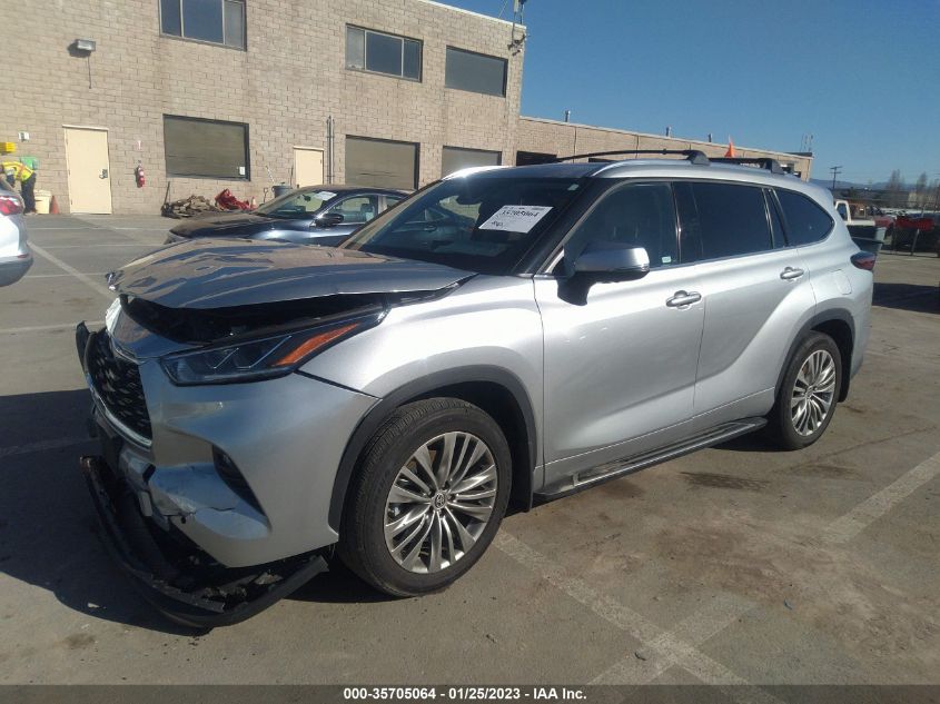 2022 TOYOTA HIGHLANDER PLATINUM VIN: 5TDFZRBH7NS171145