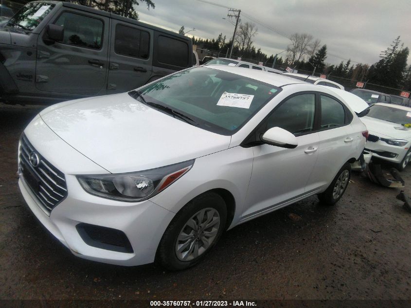 2022 HYUNDAI ACCENT SE VIN: 3KPC24A66NE161954