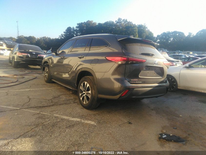 2021 TOYOTA HIGHLANDER HYBRID XLE VIN: 5TDGBRCH3MS518640