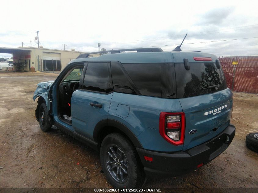 2022 FORD BRONCO SPORT BIG BEND VIN: 3FMCR9B69NRD93556