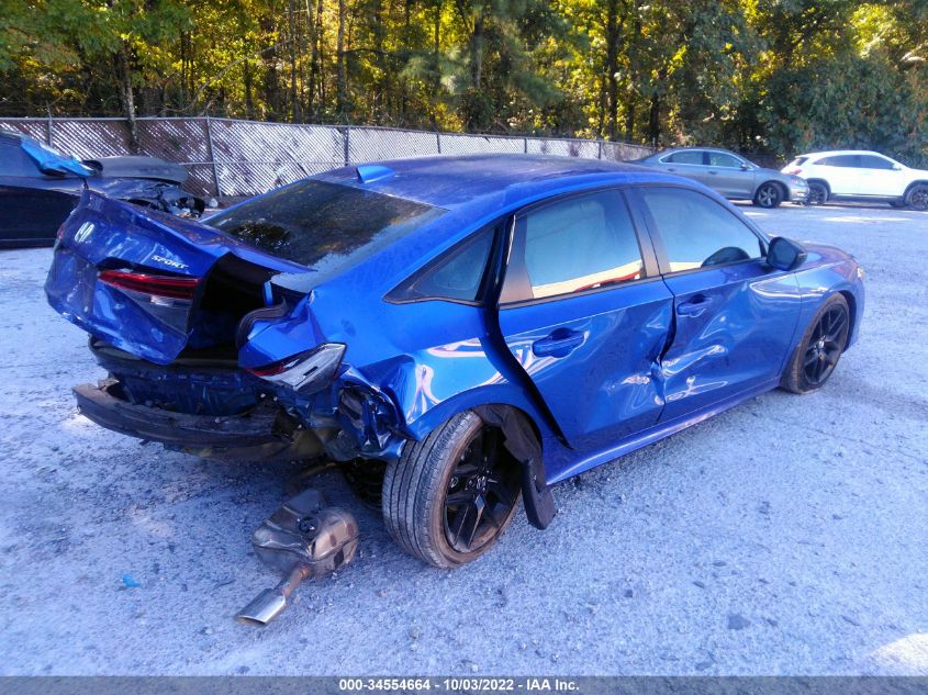 2022 HONDA CIVIC SEDAN SPORT VIN: 2HGFE2F56NH556540