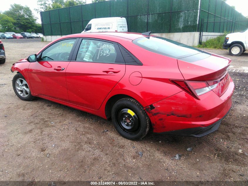 2021 HYUNDAI ELANTRA SE VIN: 5NPLL4AG9MH037368
