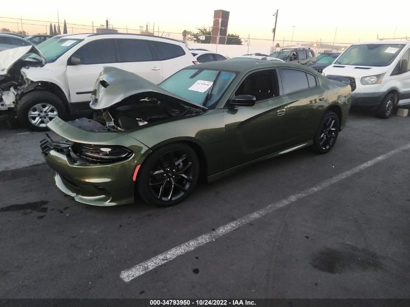 2022 DODGE CHARGER R/T VIN: 2C3CDXCT8NH169710