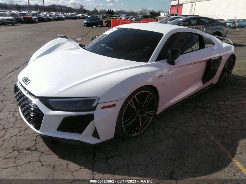 2022 AUDI R8 COUPE V10 PERFORMANCE VIN: WUAKBAFX2N7900333