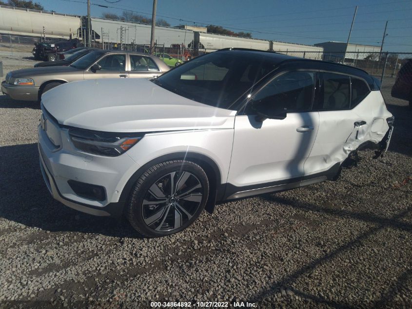 2022 VOLVO XC40 RECHARGE PURE TWIN ULTIMATE VIN: YV4ED3UB1N2768179