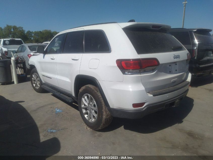 2022 JEEP GRAND CHEROKEE WK LAREDO X VIN: 1C4RJEAG3NC127246
