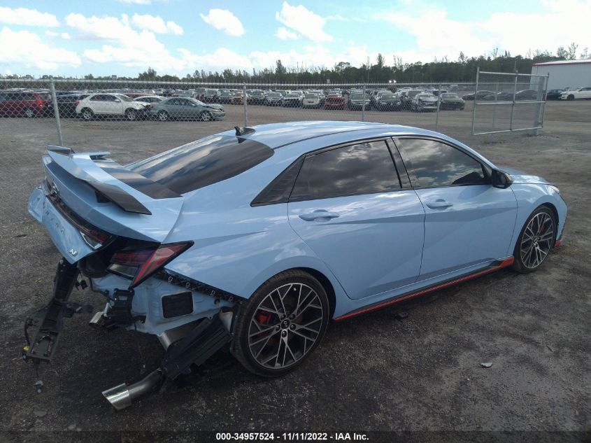 2022 HYUNDAI ELANTRA N VIN: KMHLW4AK3NU001464