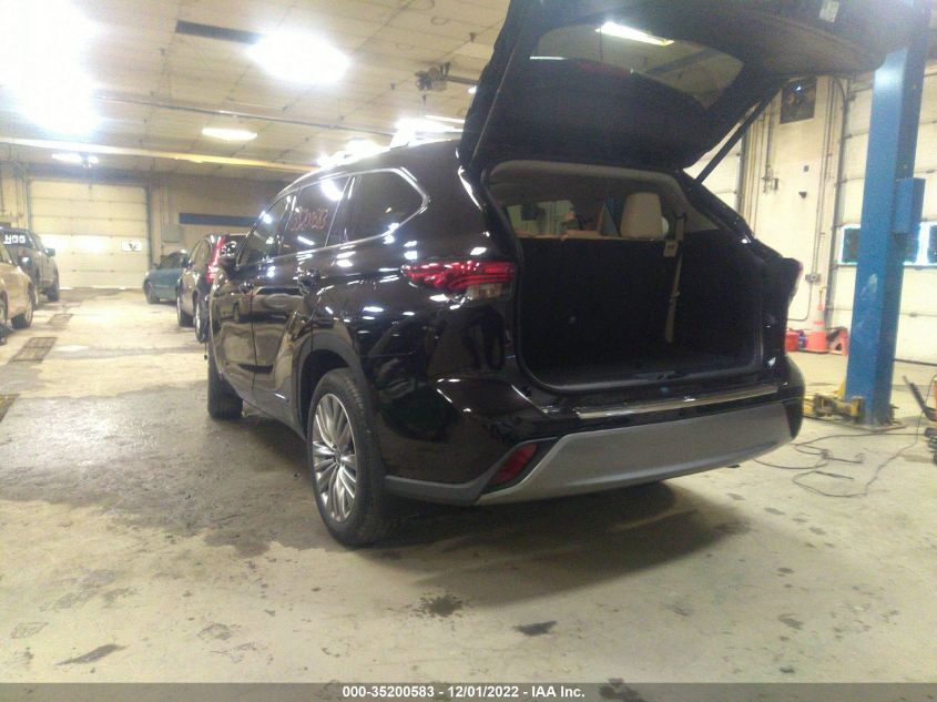 2022 TOYOTA HIGHLANDER HYBRID PLATINUM VIN: 5TDEBRCH6NS089504