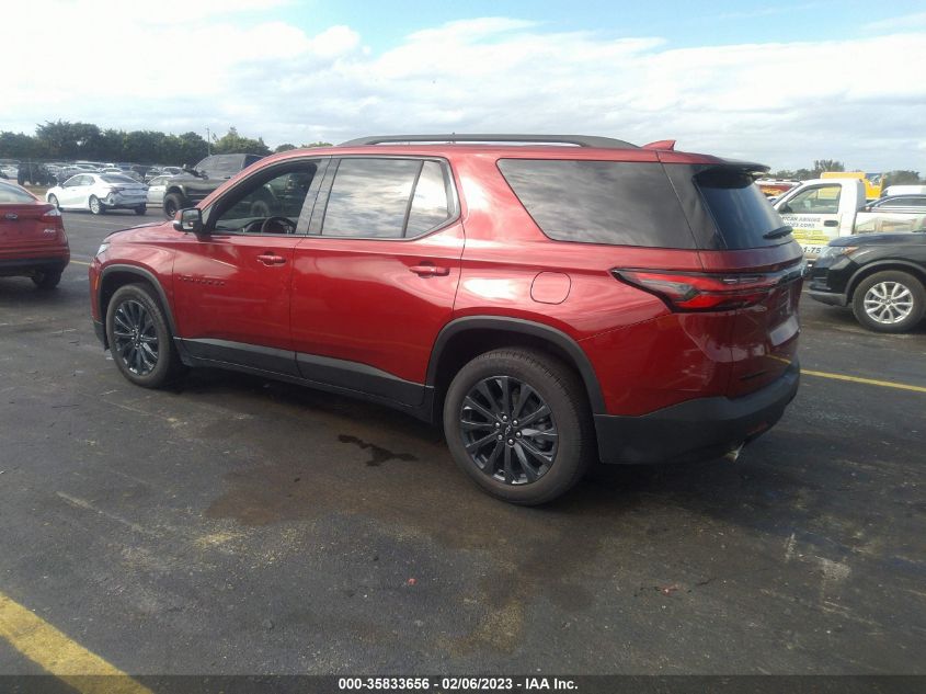 2022 CHEVROLET TRAVERSE RS VIN: 1GNERJKWXNJ158051