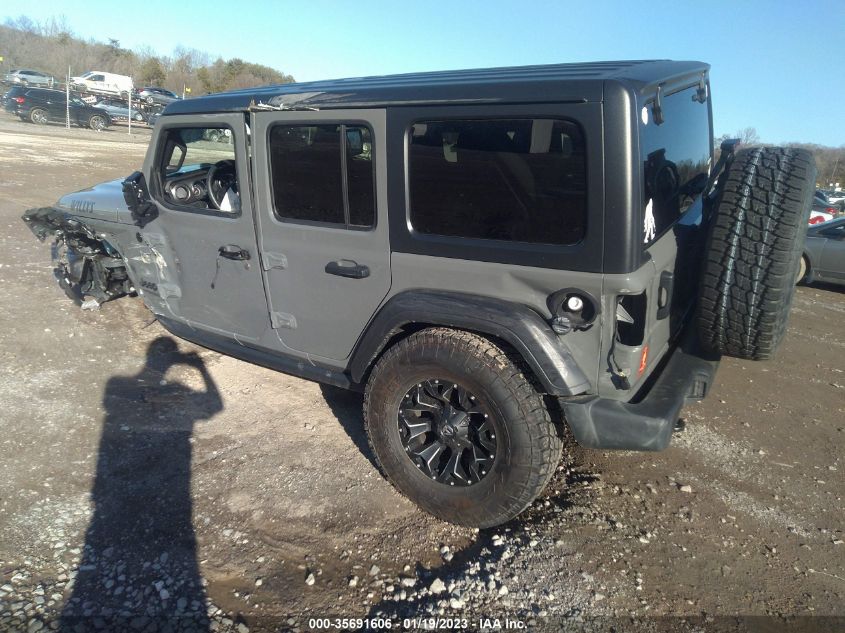 2021 JEEP WRANGLER UNLIMITED WILLYS SPORT VIN: 1C4HJXDG1MW717672