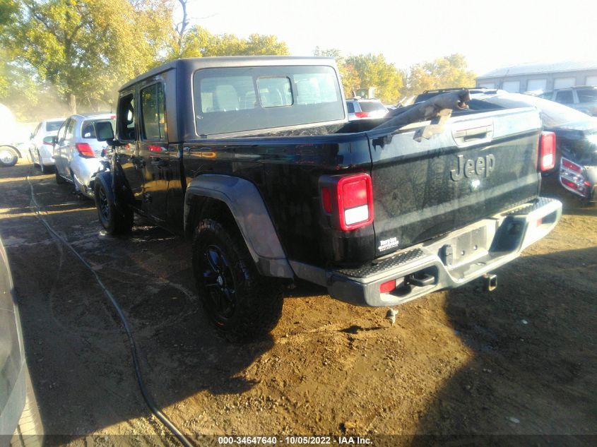 2022 JEEP GLADIATOR SPORT VIN: 1C6HJTAG5NL101027
