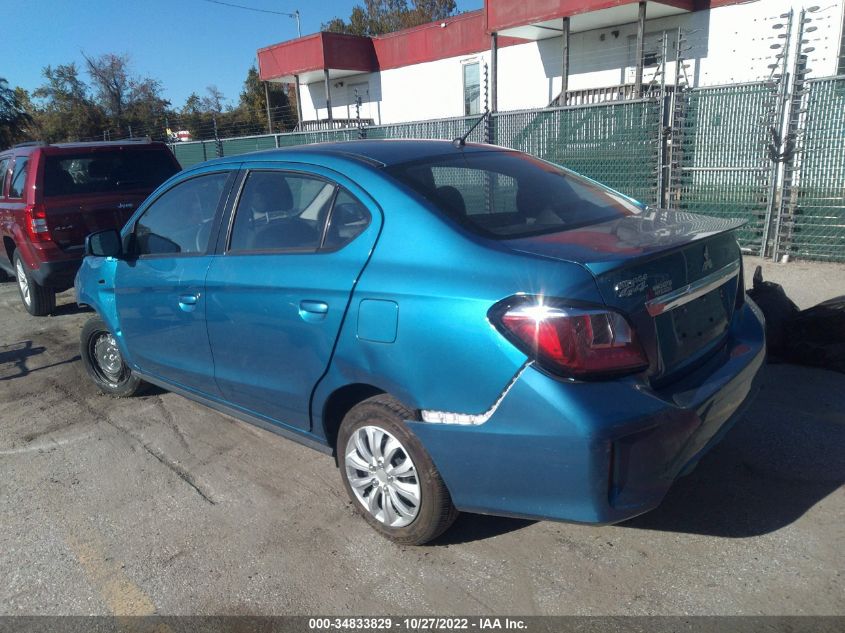 2021 MITSUBISHI MIRAGE G4 ES/LE/CARBONITE EDITION VIN: ML32FUFJ1MHF07212