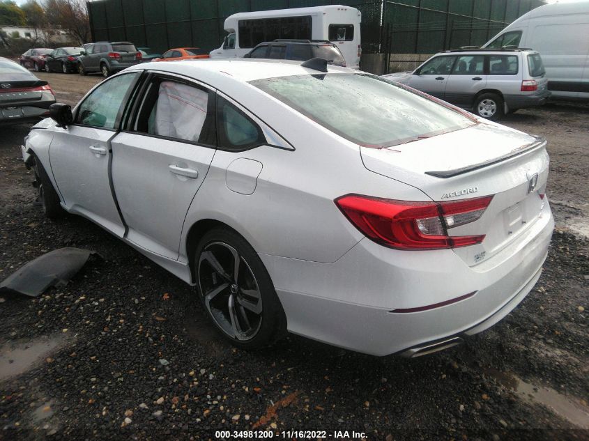 2021 HONDA ACCORD SEDAN SPORT VIN: 1HGCV1F32MA047022