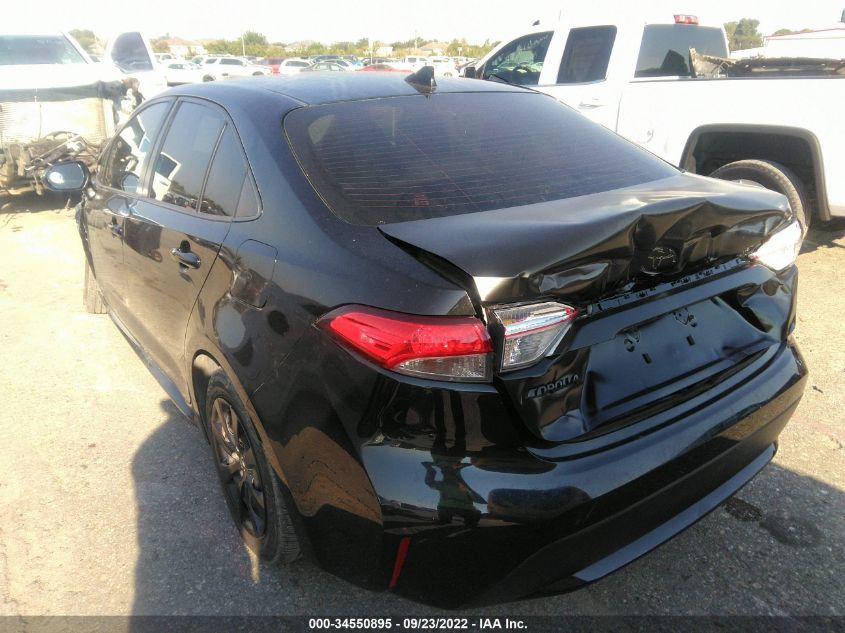 2021 TOYOTA COROLLA LE VIN: JTDEPMAEXMJ166500