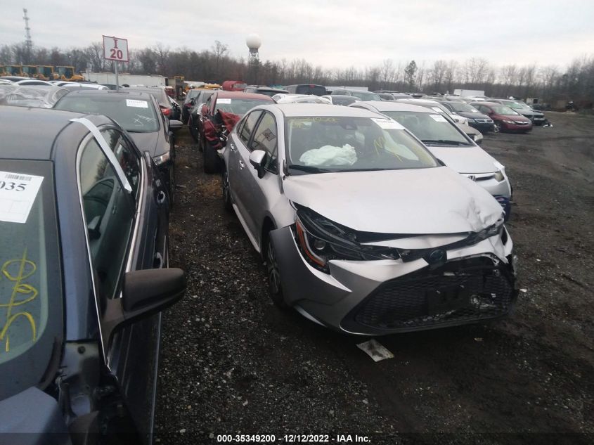 2022 TOYOTA COROLLA HYBRID LE VIN: JTDEAMDE9NJ042815