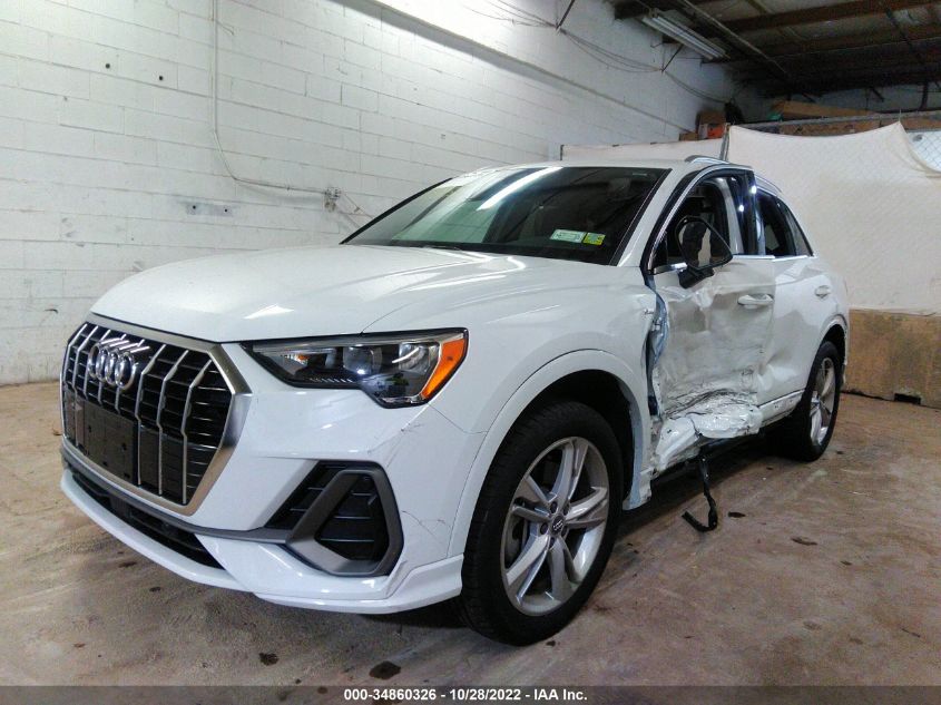 2021 AUDI Q3 S LINE PREMIUM VIN: WA1DECF39M1013474