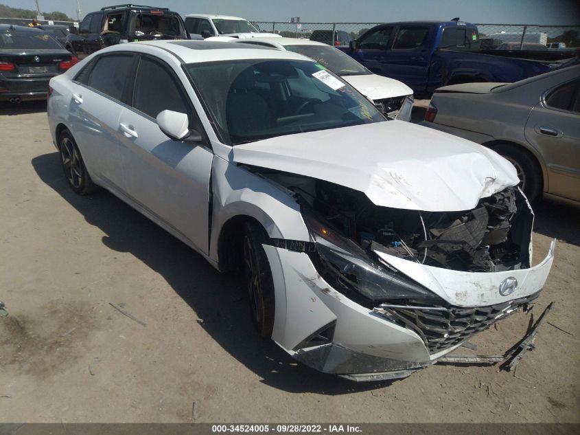 2022 HYUNDAI ELANTRA LIMITED VIN: 5NPLP4AG3NH072400