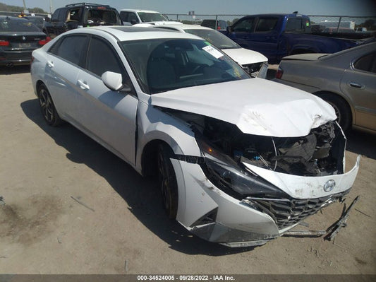 2022 HYUNDAI ELANTRA LIMITED VIN: 5NPLP4AG3NH072400