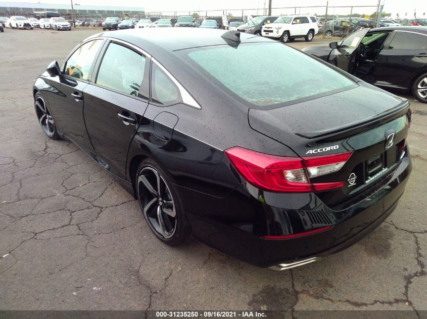 2021 HONDA ACCORD SEDAN SPORT VIN: 1HGCV1F30MA097319