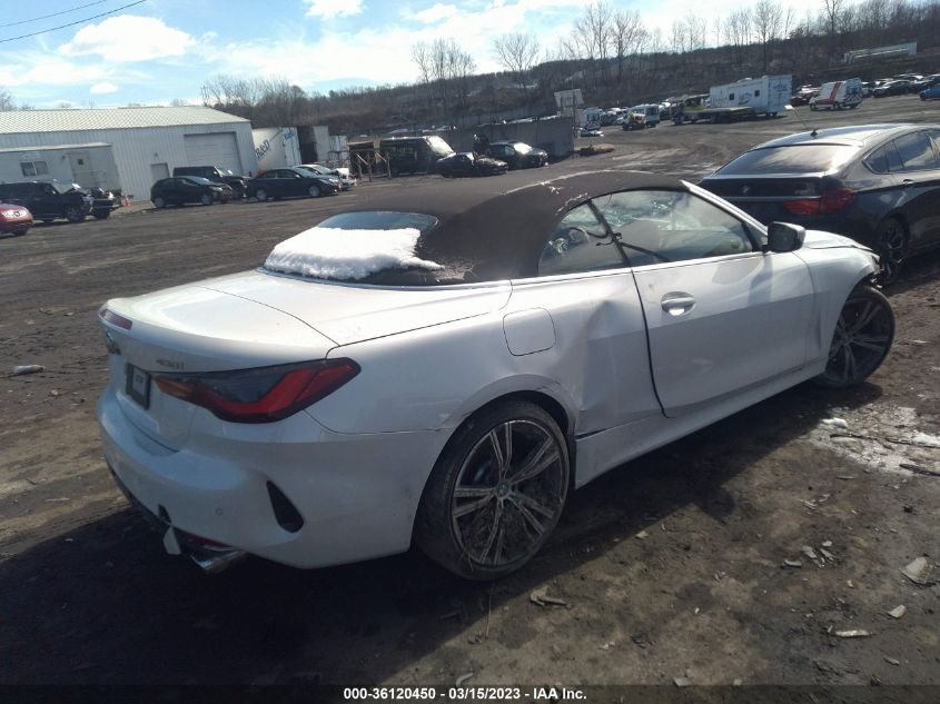 2022 BMW 4 SERIES 430I XDRIVE VIN: WBA43AT0XNCH90746